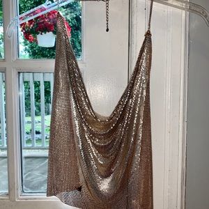 Sparkly diamanté top (rose gold)
